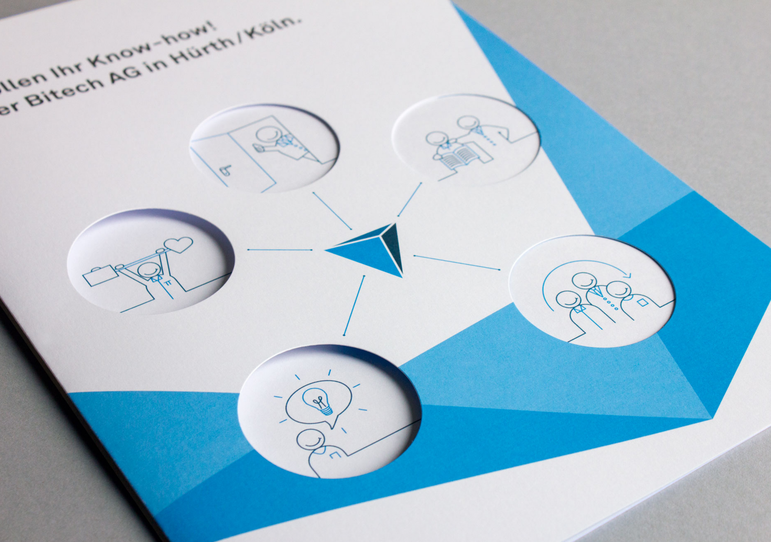 Bitech gedruckte Bewerber Mappe