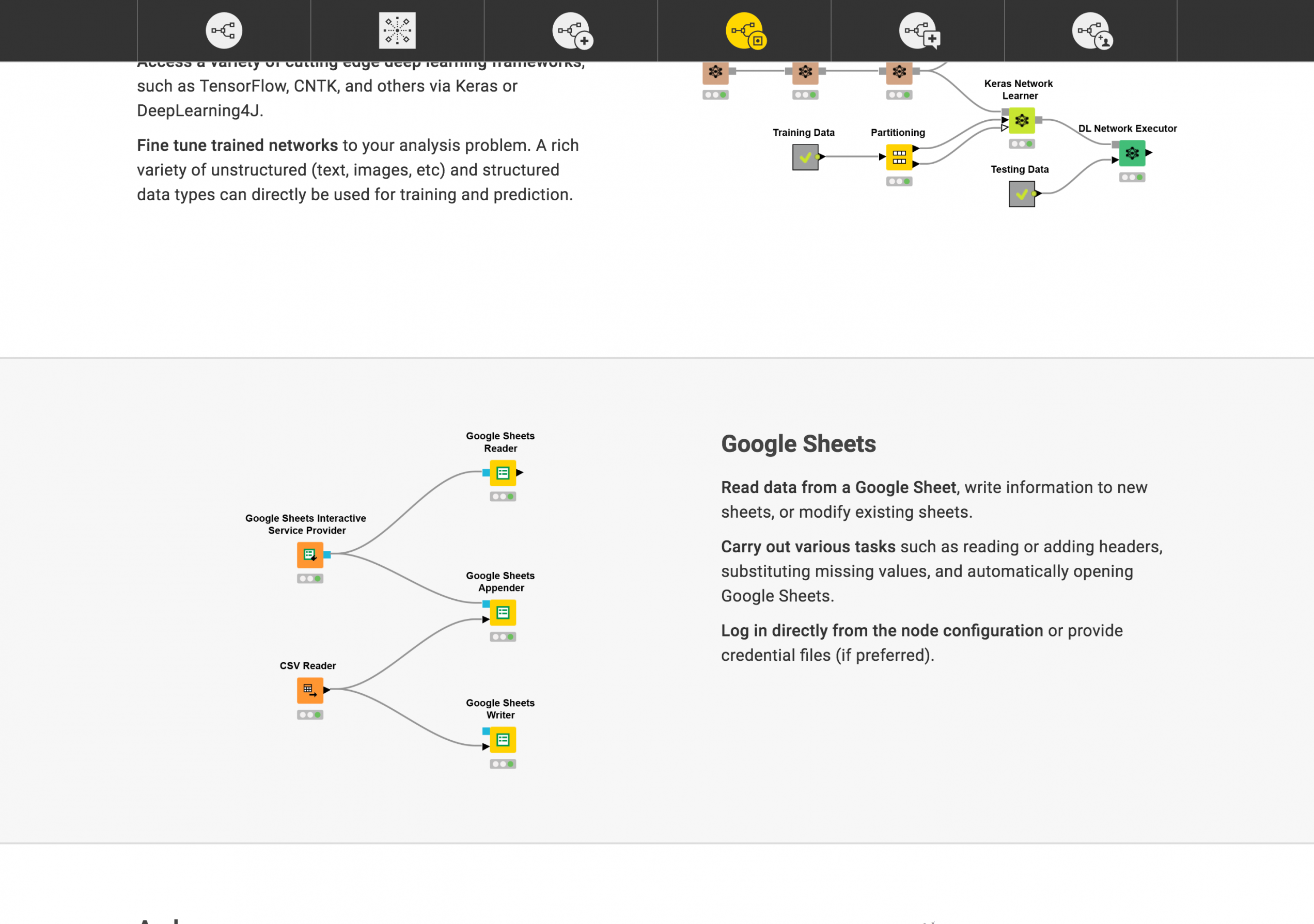Sticky Product Navigation Screenshot