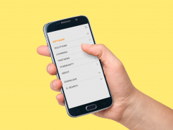 mobile Navigation auf Smartphone für eine sehr umfangreiche Website