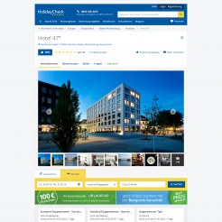 Screenshot: Anzeige von Hotelansichten bei HolidayCheck