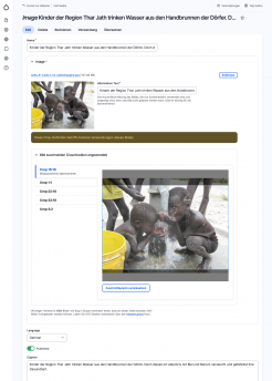Screenshot Hoffnungszeichen Drupal Backend